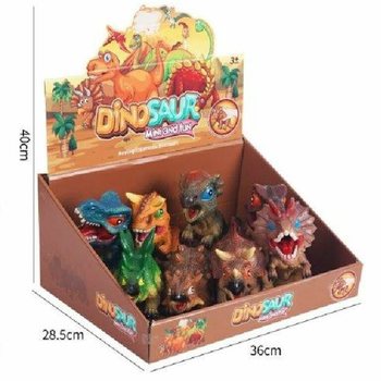 FIGURINES DE DINOSAURES SONORES EN PR&Eacute;SENTOIR (8 pcs)