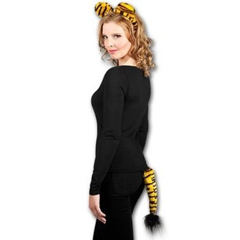 Ensemble Tigre - Serre-t&ecirc;te et Queue (6 pcs)