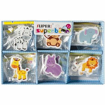 Gommes Animaux Mix en Pr&eacute;sentoir (30 pi&egrave;ces)