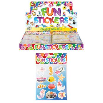 Autocollants Rigolos Sirène | Présentoir de 120 pcs