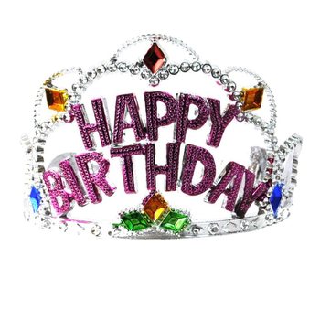 Couronne HAPPY BIRTHDAY - Mod&egrave;le 3 (12 pcs)