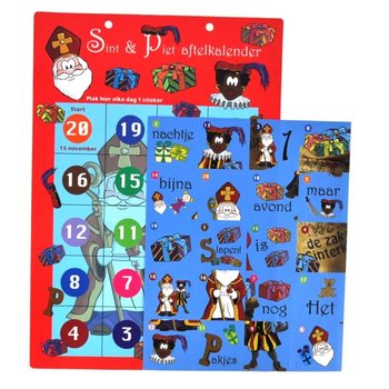 CALENDRIER DE L'AVENT SAINT-NICOLAS - MOD&Egrave;LE 1 (12 pcs)