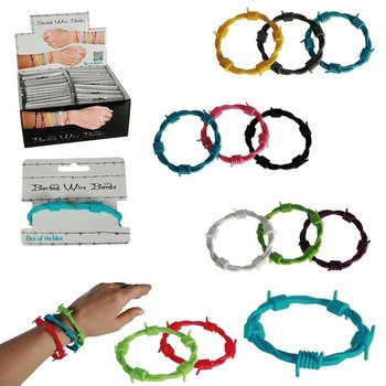 ***OFFRE DE GROS*** BRACELETS BARBEL&Eacute;S EN PR&Eacute;SENTOIR (144 pcs.)