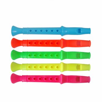 Sifflets color&eacute;s pour p&ecirc;che &agrave; la ligne / kermesse (pqt de 6)