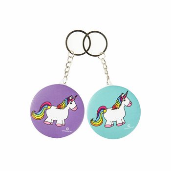 PORTE-CL&Eacute;S LICORNE / UNICORN + MIROIR (48 pcs)