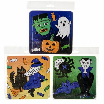 Puzzles d'Halloween en M&eacute;lange - 14 x 14 cm (50 pi&egrave;ces)