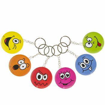 Porte-cl&eacute;s Smiley avec Miroir (48 pi&egrave;ces)