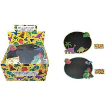Ardoise Dinosaure avec Craies en Pr&eacute;sentoir (24 pcs)