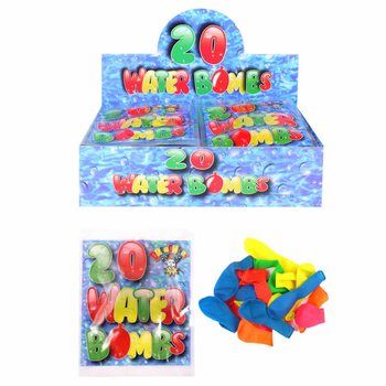 Présentoir de 48 sachets de bombes à eau (20 pièces/sachet)