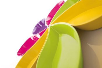 Zak! Designs Service &agrave; Ap&eacute;ritif Flora Motif Feuilles, 7 Pi&egrave;ces (1 set)