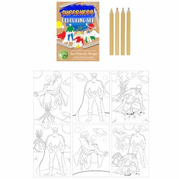 KIT DE DESSIN SUPER-H&Eacute;ROS &Eacute;CO-RESPONSABLE (25 pcs)