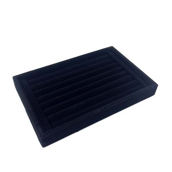 PR&Eacute;SENTOIR BAGUES VELOURS 22,5x14,5cm (1pc)