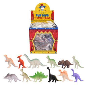 DINOSAURES POUR PÊCHE À LA LIGNE EN PRÉSENTOIR (96 pcs)