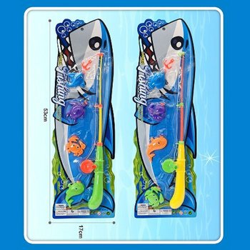 JEU DE P&Ecirc;CHE MAGN&Eacute;TIQUE SUR CARTE - 16x53x3,5 cm (12 pcs)