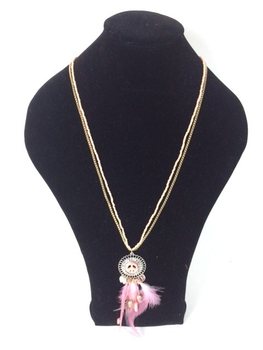 Collier Style Ibiza Peace Saumon (1 pc)