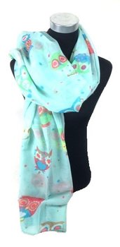 Écharpe Menthe avec Chouette (1 pc)