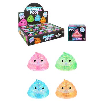 CACA SQUEEZE - AVEC GEL SUCRE PAILLETÉ - COLORIS MIXTES - EN DISPLAY (12 pcs)