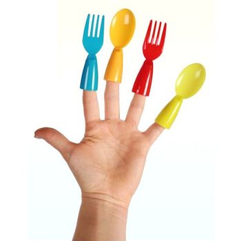 COUVERTS &Agrave; DOIGTS 4 PI&Egrave;CES SUR CARTE (24 pcs)