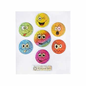 AUTOCOLLANTS PAILLET&Eacute;S - MOD&Egrave;LE : SMILEY (100 pcs)