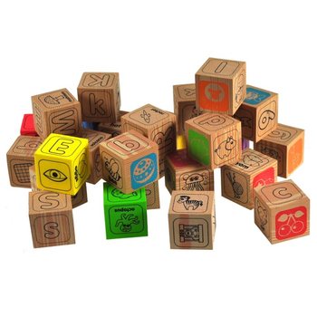 26 BLOCS EN MOUSSE SOUPLE ASPECT BOIS (6 pièces)