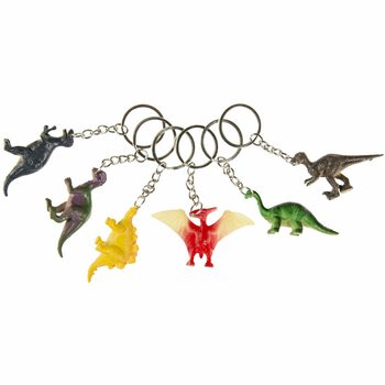 Porte-cl&eacute;s Dinosaures en Mix (48 pcs.)