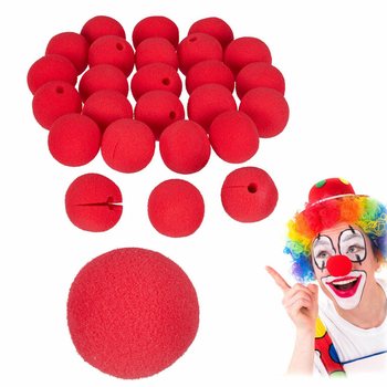 NEZ DE CLOWN ROUGES EN MOUSSE (100 pcs)