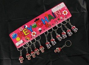 PORTE-CLÉS TÊTE DE MORT - MODÈLE 2 (12 pcs)