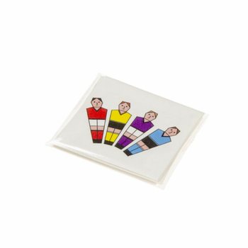 Tatouages Fun Football - Pr&eacute;sentoir de 48 Pochettes (12 Tatouages par pochette)
