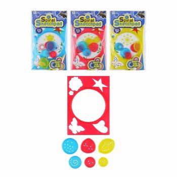 Spirographe - Bloc à Dessin Spirale (12 pcs)