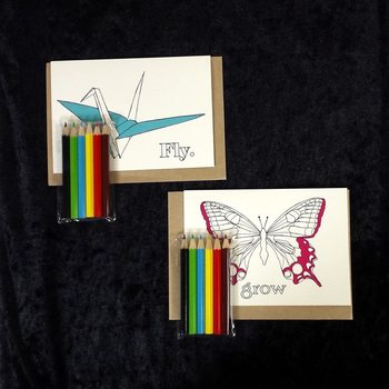 SEEDLING - CARTES À COLORIER SOI-MÊME (3 pcs)
