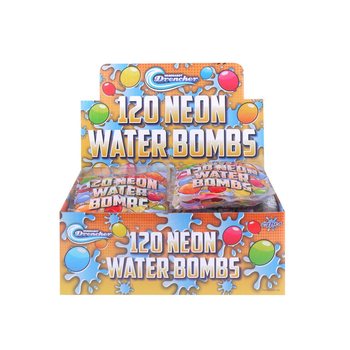 120x BOMBES &Agrave; EAU EN SACHET DANS PR&Eacute;SENTOIR (24 pcs)