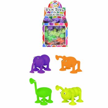 ANIMAUX RIGOLOS AVEC VENTOUSES AUX PIEDS EN PRÉSENTOIR (40 pcs)