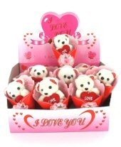 OURS I LOVE YOU EN PR&Eacute;SENTOIR (12 pcs)