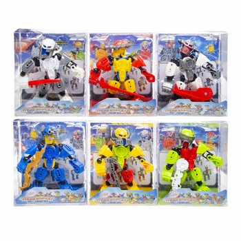 THUNDERBOLT ROBOT WARRIOR FIGURINE D'ACTION EN PR&Eacute;SENTOIR (12 pi&egrave;ces)