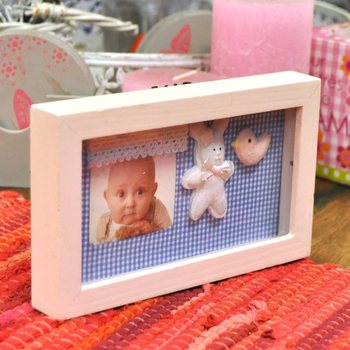 Cadre photo 3D en bois pour chambre d'enfant - Mod&egrave;le 3 (6 pcs)