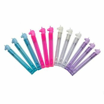 Bâtons de bulles de savon Licorne colorés (1 pack de 12 pcs)