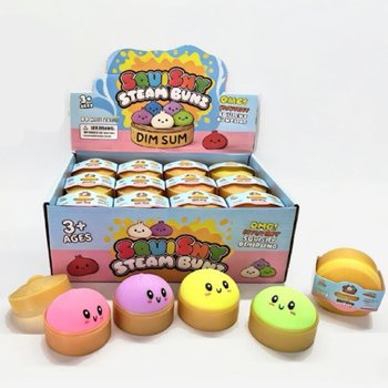 RAGE - Squishy Bun Dumplings PETIT (Dim. 5.5 x 5.5 x 3 Cm) - Viral 2026 Fidget Toy (24 pcs.)