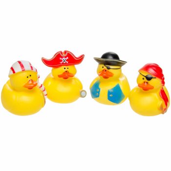 MIX CANARDS DE BAIN PIRATE - 5x5 cm (4 pcs.)