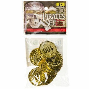 Pr&eacute;sentoir de 48 Sachets de Pi&egrave;ces de Pirate