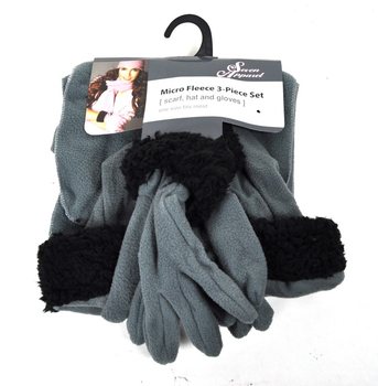 Ensemble 3 pièces en micro polaire Gris