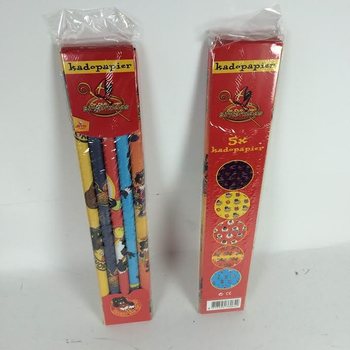 Papier Cadeau 5 Pi&egrave;ces 'De Club van Sinterklaas' (Saint-Nicolas)