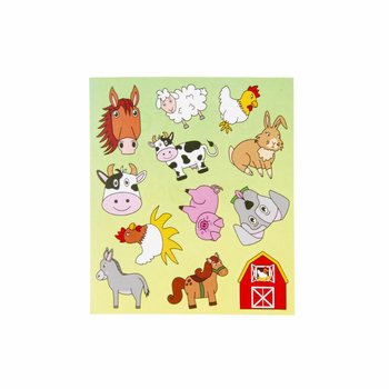 Autocollants Fun &ndash; Mod&egrave;le : Animaux de la Ferme (120 pcs)