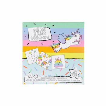 Jeu de Memory Licorne - Pr&eacute;sentoir (12 pi&egrave;ces)