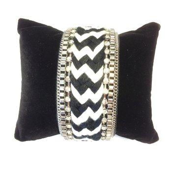 Bracelet Style Ibiza Noir et Blanc (1 pc)