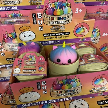 RAGE - Squishy Bun Dumplings GRANDS - &Eacute;DITION LICORNE (8.5 x 8.5 x 7.5 cm) (12 pcs)