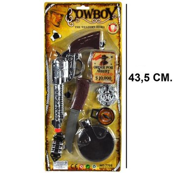 PANOPLIE DE COW-BOY SUR CARTE - MODÈLE 4 (6 pcs)