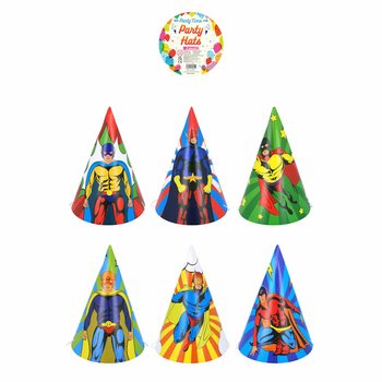 CHAPEAUX DE FÊTE - MIX SUPER-HÉROS (120 pièces)