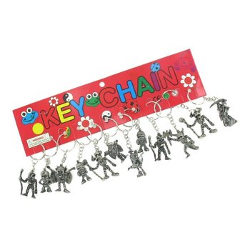 Porte-cl&eacute;s Squelette (Lot de 12)