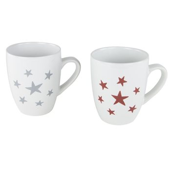 Coffret de 6 Mugs de No&euml;l en Emballage Cadeau (Lot de 2)