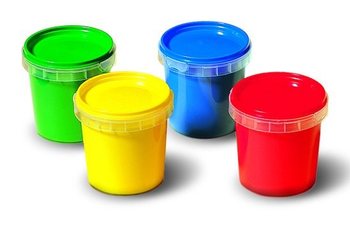 Peinture &agrave; doigts SES, Set 4x150ml (4 couleurs) (1 pce)